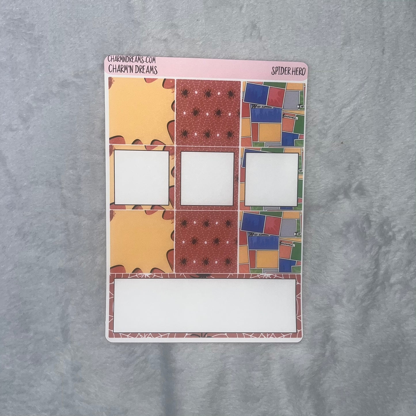 Spider Hero Planner Sticker Kit