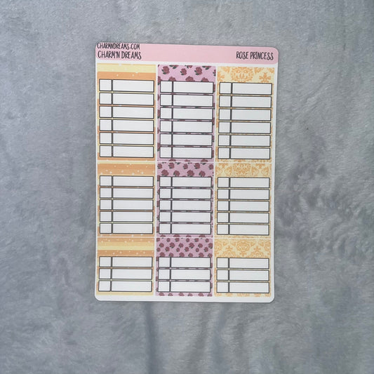 Rose Princess Planner Sticker Kit
