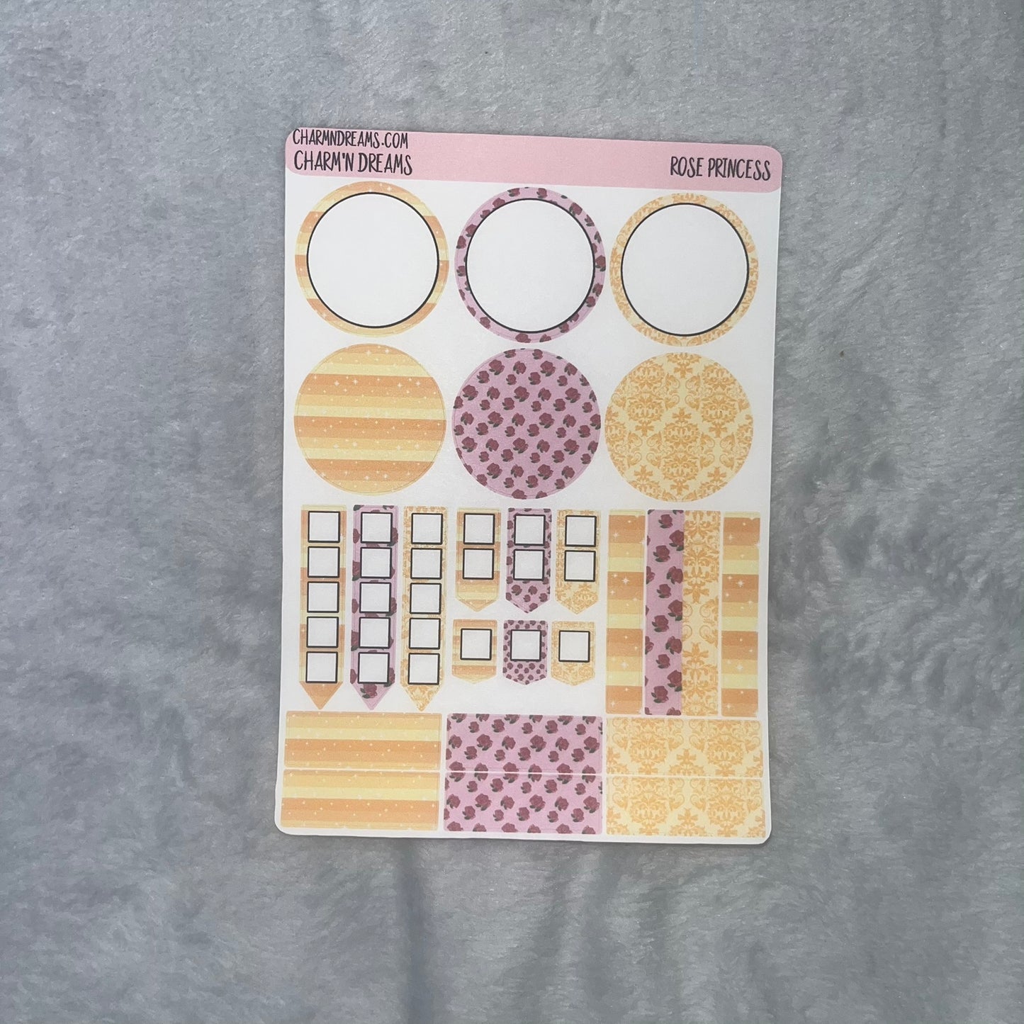 Rose Princess Planner Sticker Kit