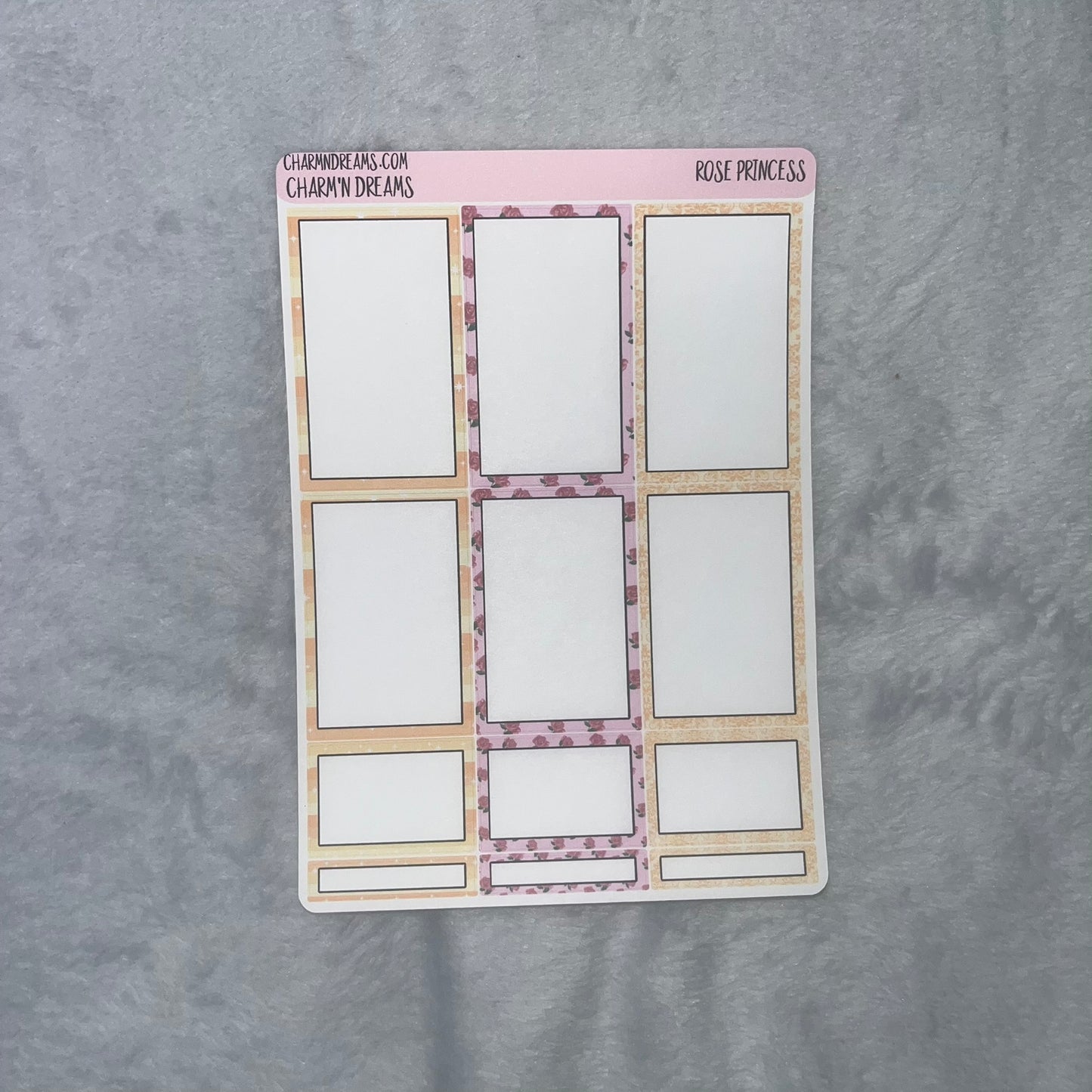 Rose Princess Planner Sticker Kit