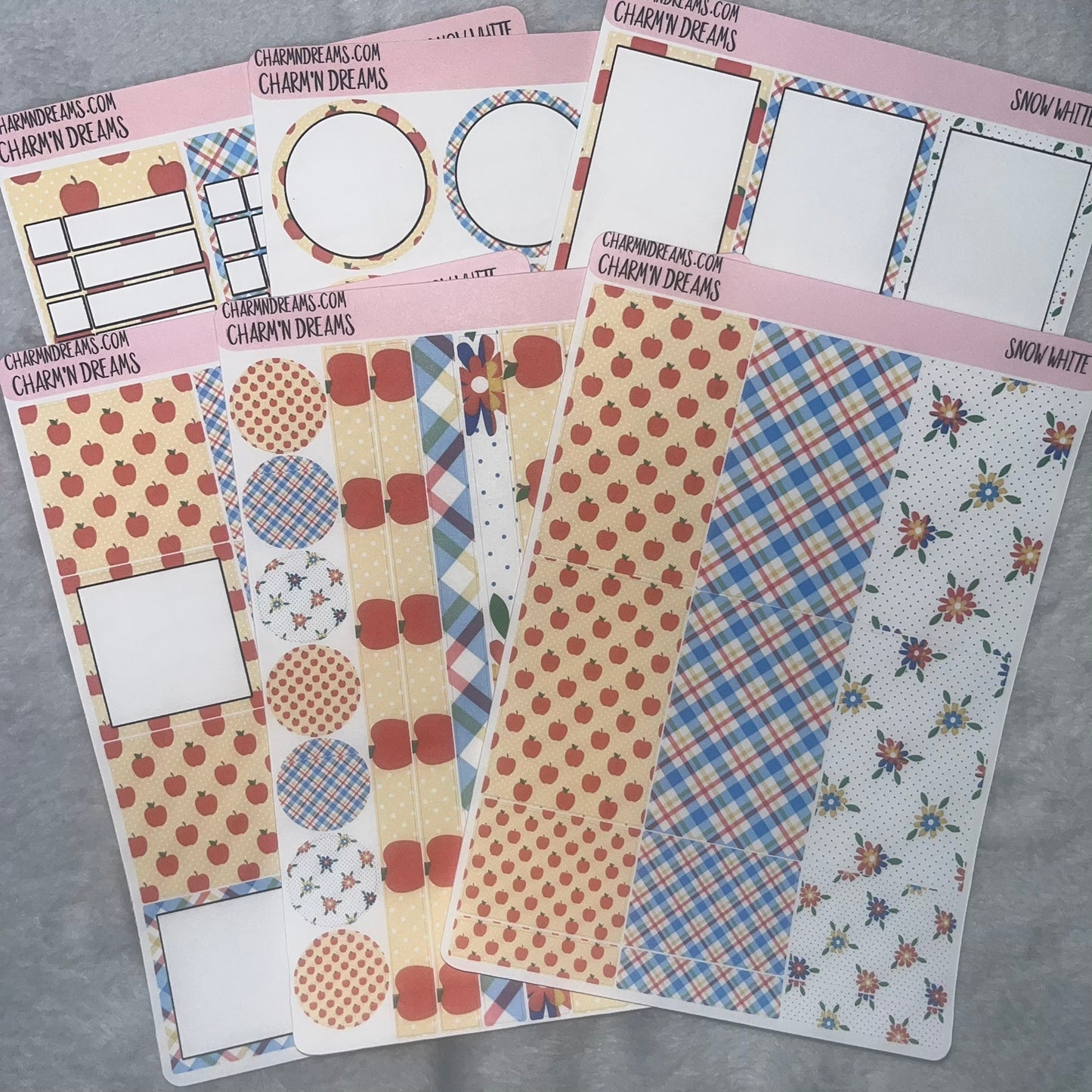 Snow White Planner Sticker Kit