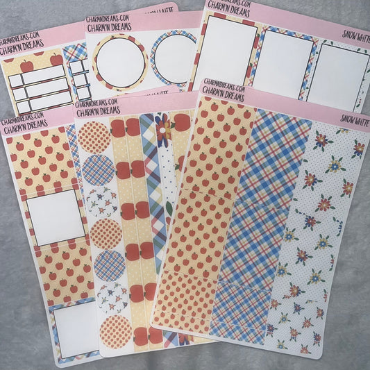 Snow White Planner Sticker Kit