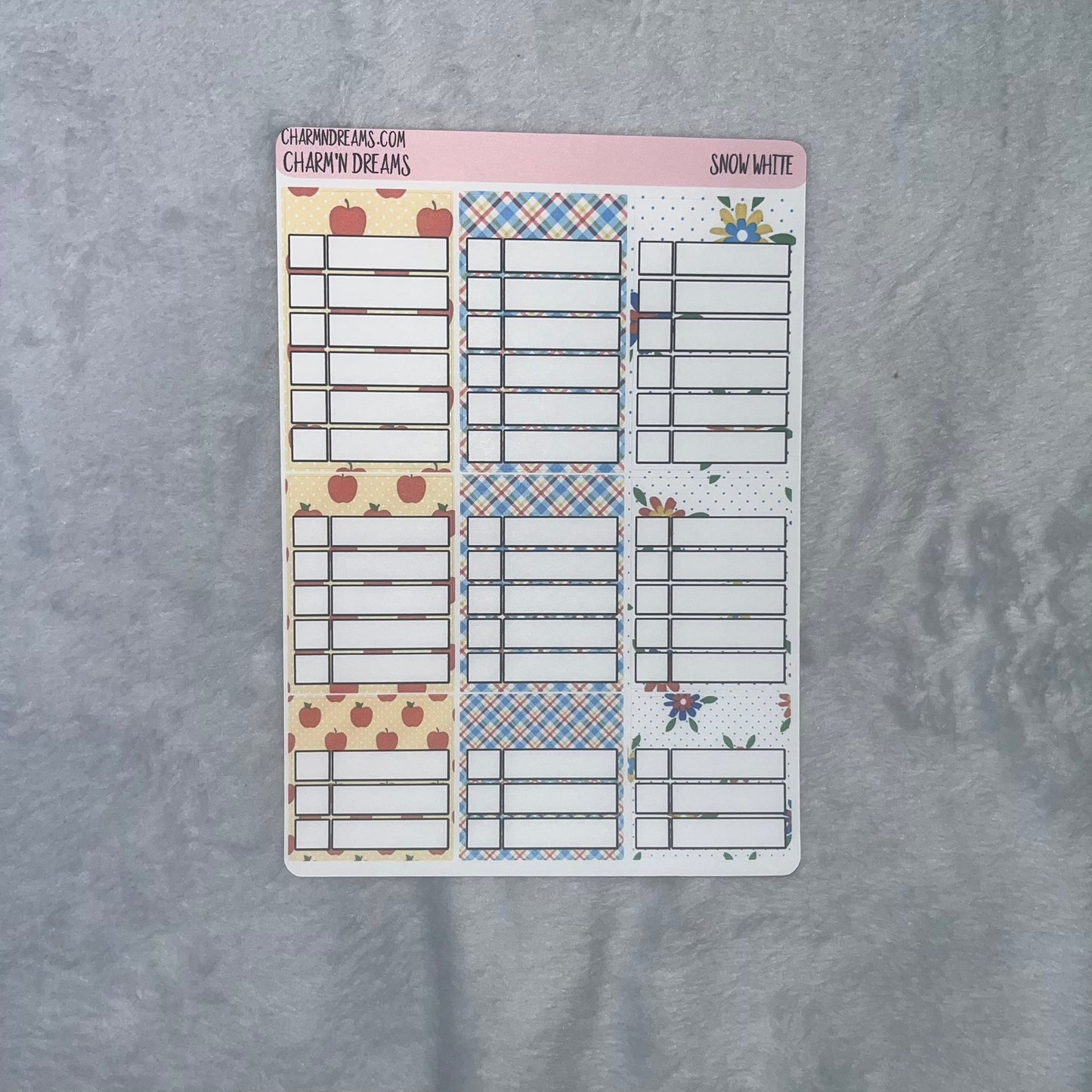 Snow White Planner Sticker Kit