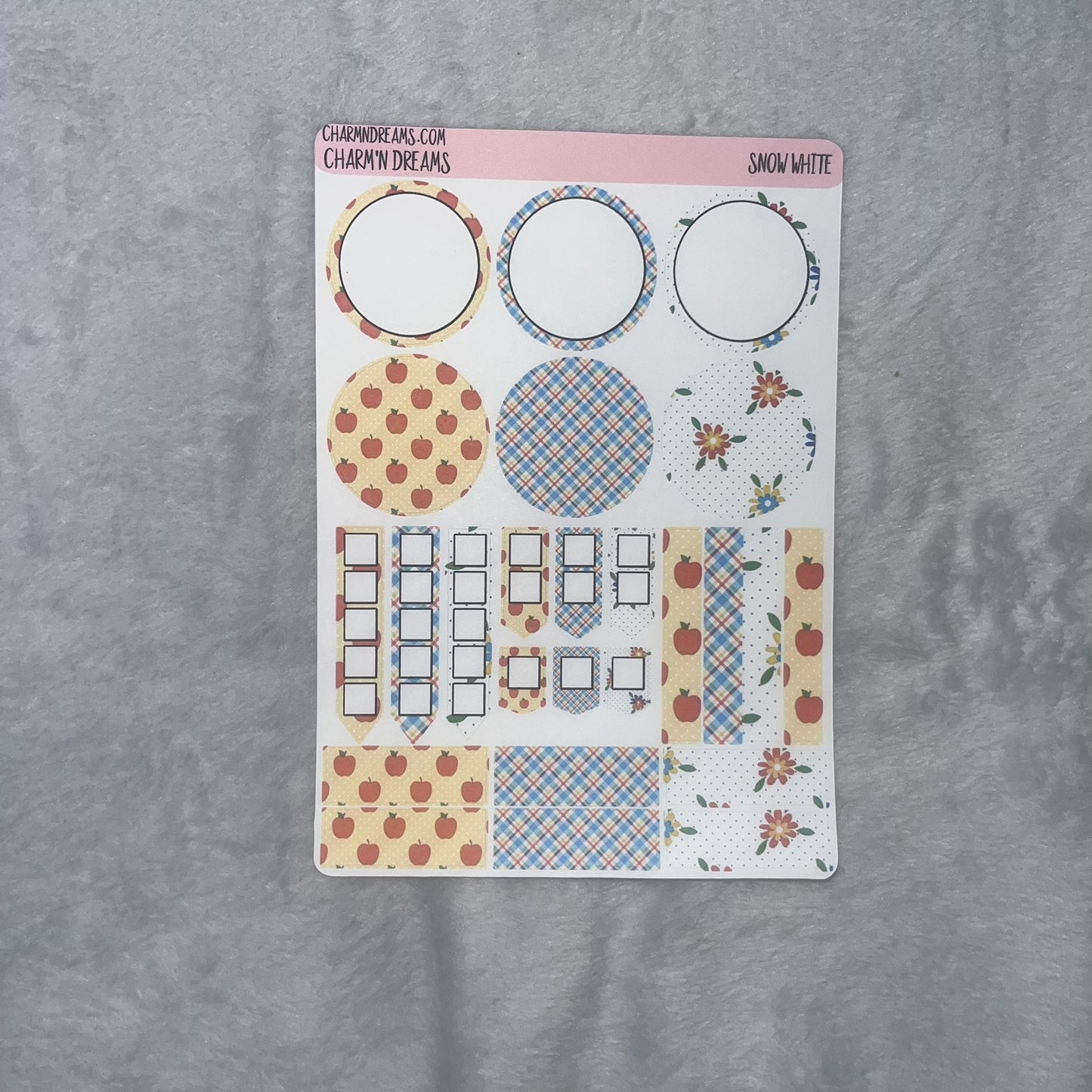 Snow White Planner Sticker Kit