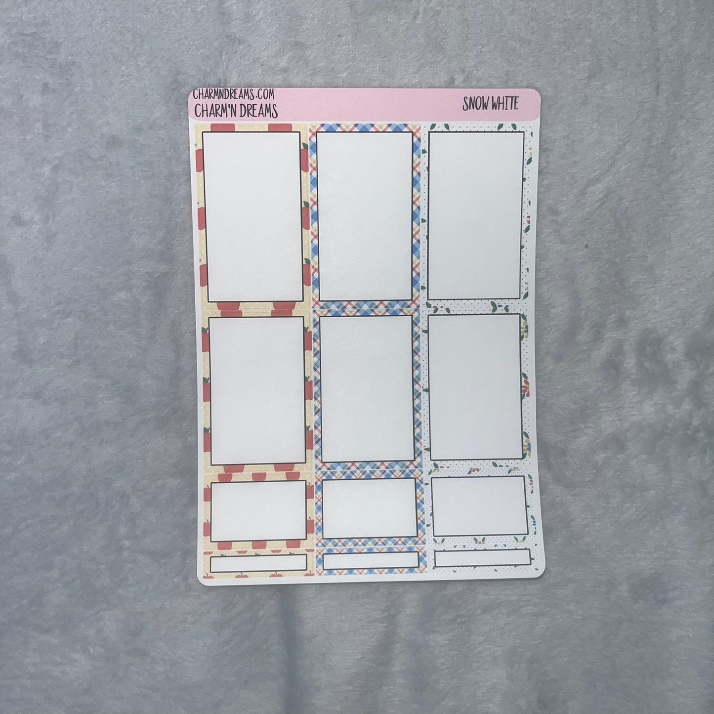 Snow White Planner Sticker Kit