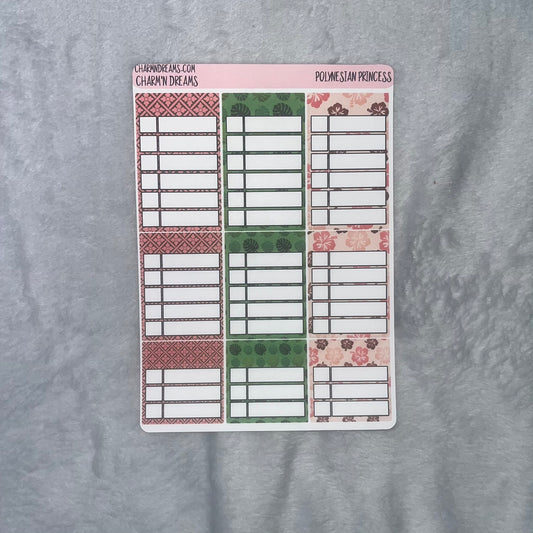 Polynesian Princess Planner Sticker Kit