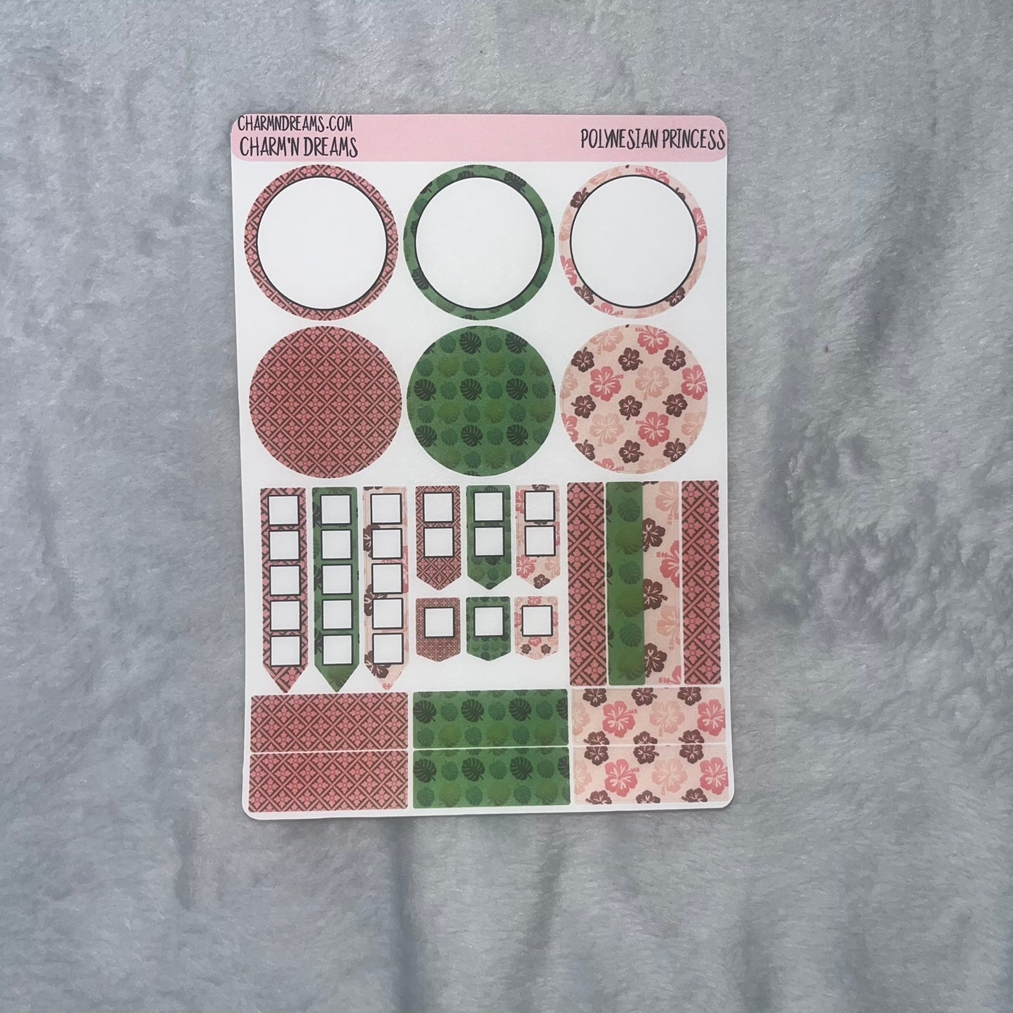 Polynesian Princess Planner Sticker Kit