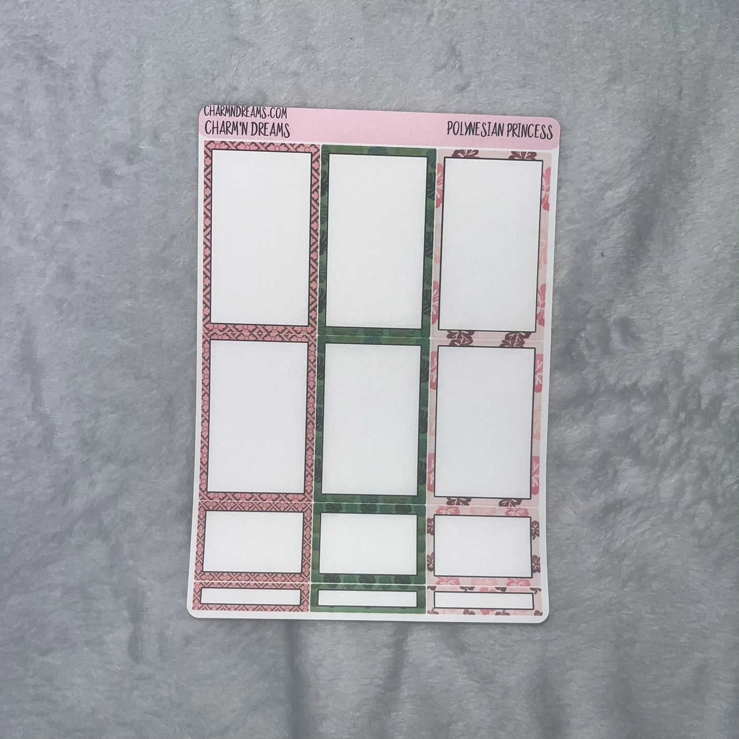 Polynesian Princess Planner Sticker Kit