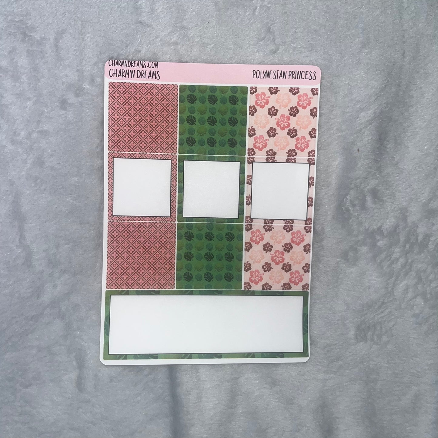 Polynesian Princess Planner Sticker Kit