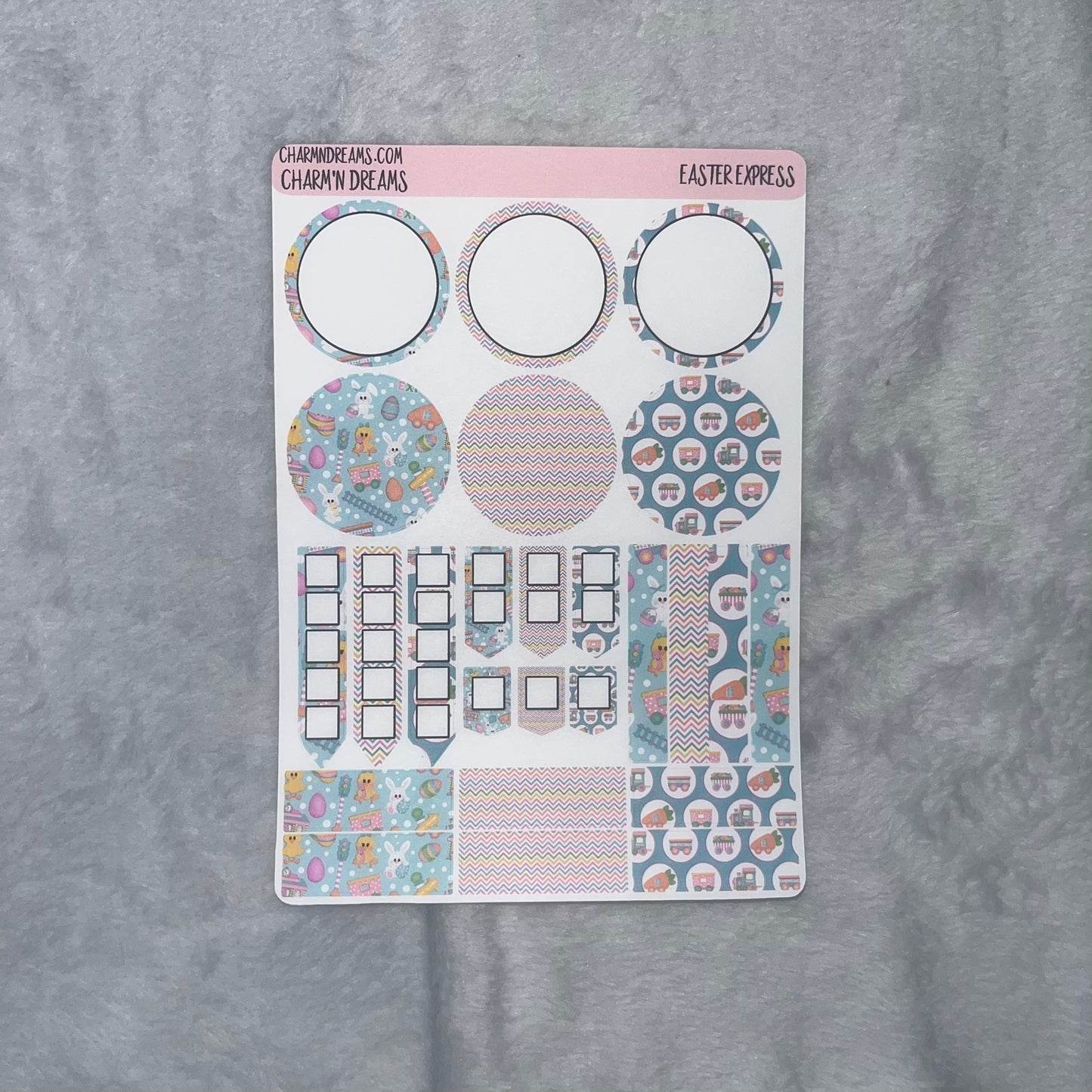 Easter Express Planner Sticker Kit
