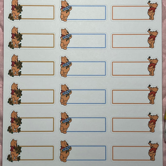 P00H Boxes Paper Planner Stickers