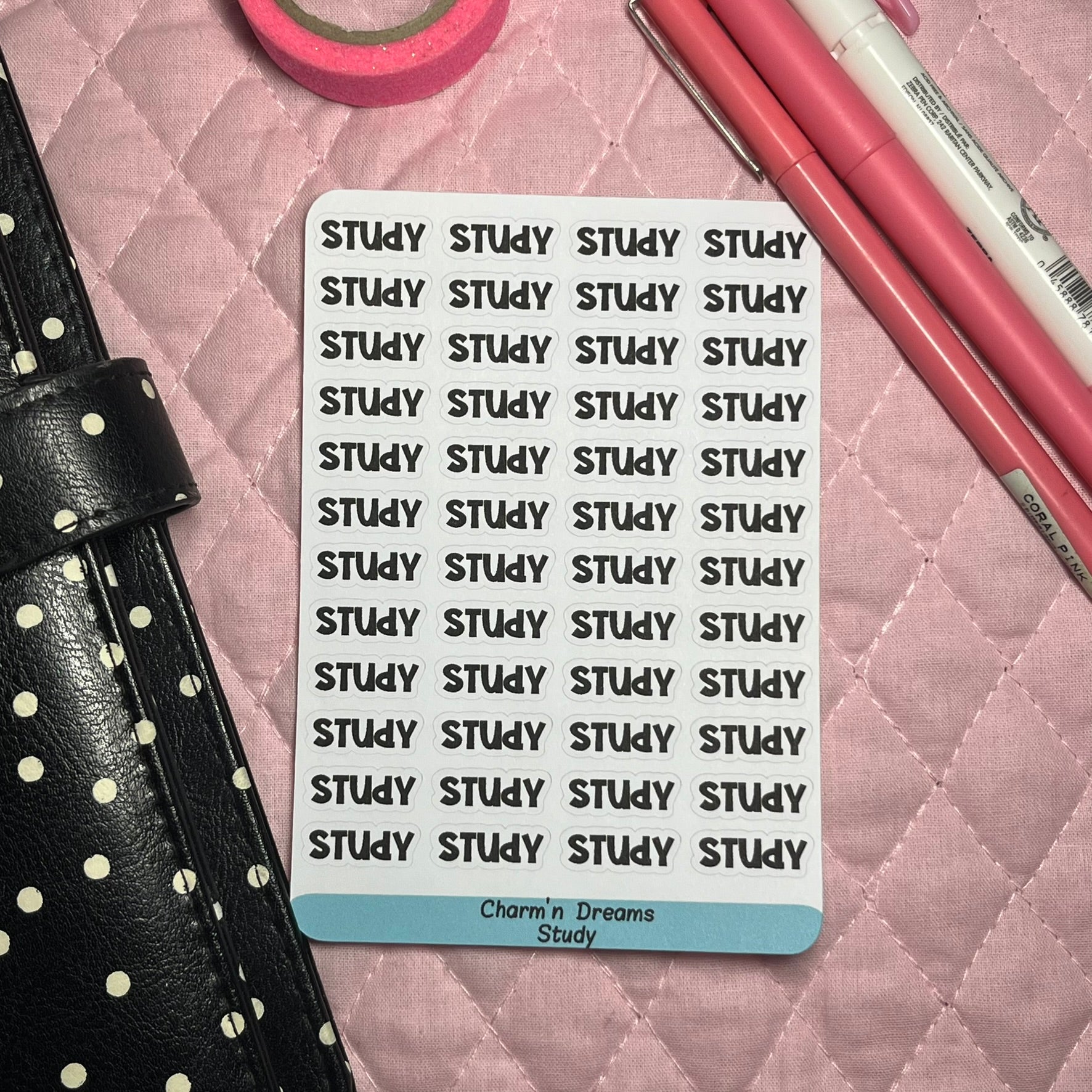 Study Functional Planner Stickers – Charm'n Dreams