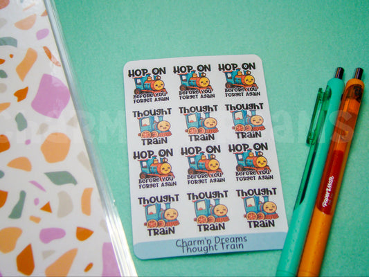 Thought Train Paper Planner Stickers