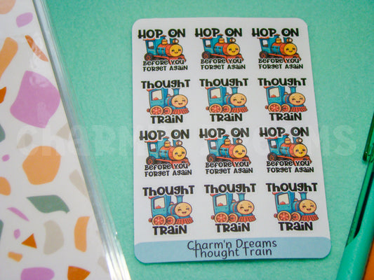 Thought Train Paper Planner Stickers