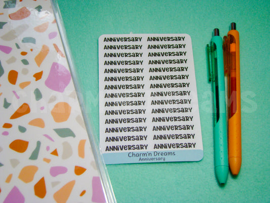 Anniversary Functional Planner Stickers
