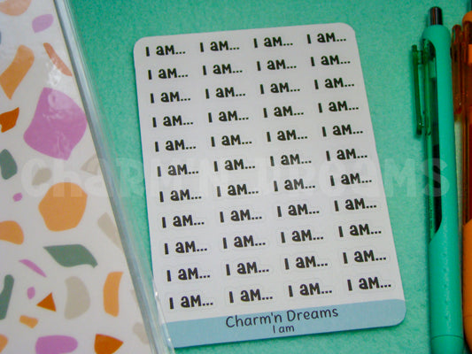 I am... Functional Planner Stickers