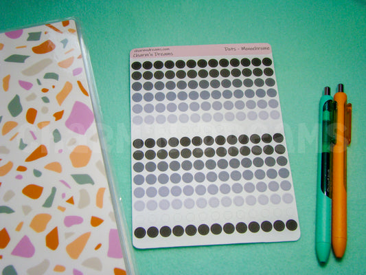 Monochrome Mini Dots Sticker Sheet