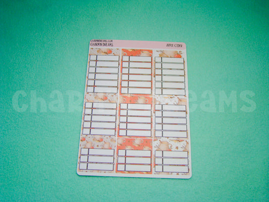 Apple Cider Planner Sticker Kit