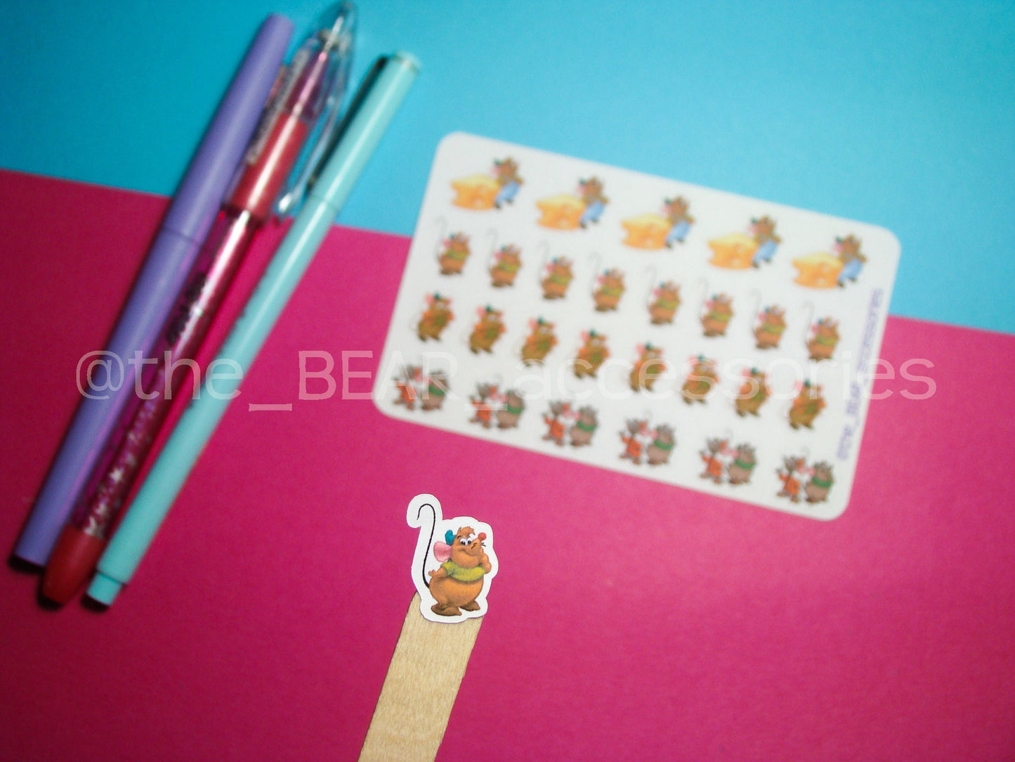 Gus Gus paper planner accent stickers- Gus collection planner stickers- princess stickers- theBEARaccessories
