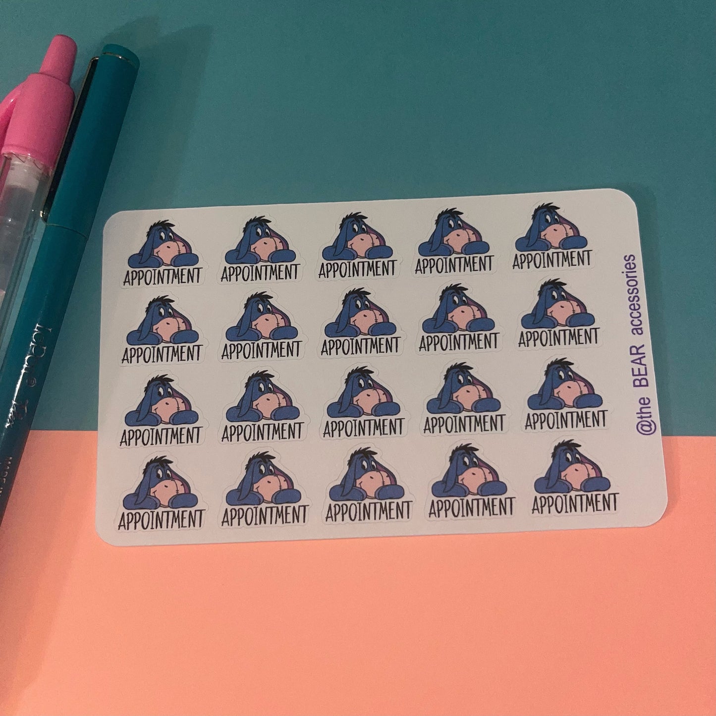 Appointment planner icon stickers- Appointment planner stickers- theBEARaccessories
