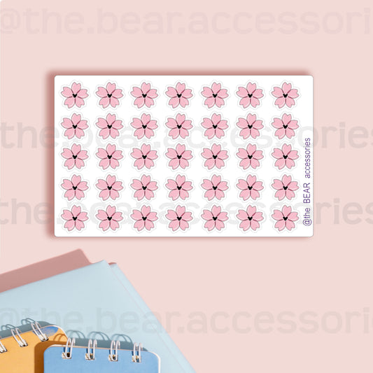 Magical Sakura Flower paper planner stickers- flower stickers- pink flower planner stickers- planner stickers- theBEARaccessories